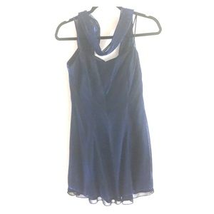 Royal Blue Metallic Strap Dress